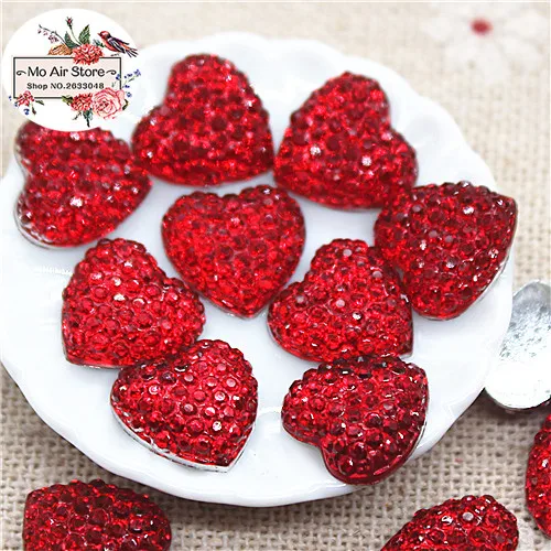 

Сердца из смолы Ywbeads 100 шт., 11 мм