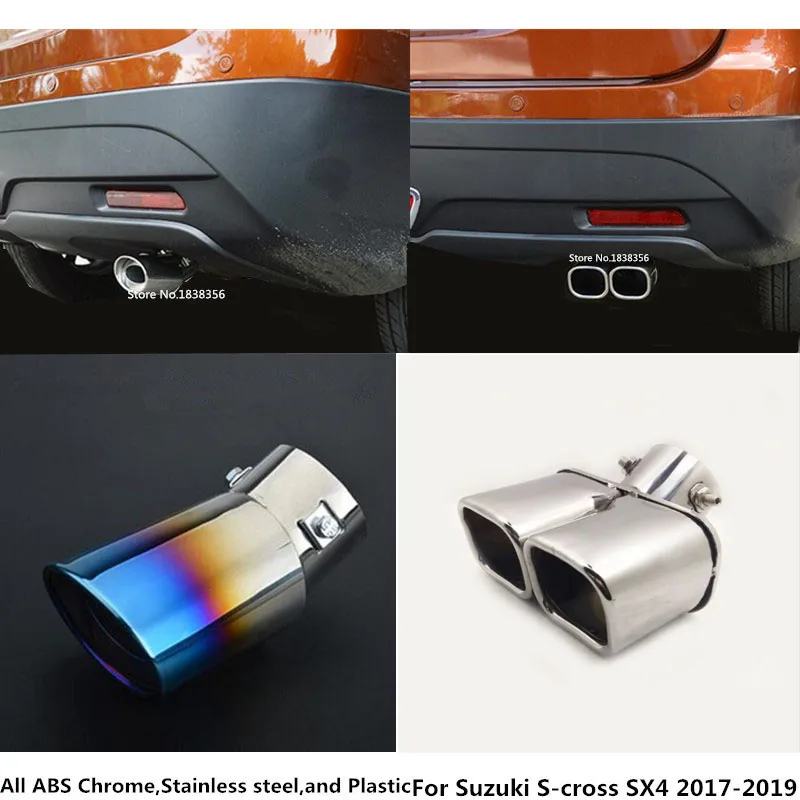 Наконечник Выхлопной Трубы для Suzuki S Cross Scross SX4 2017 2018 2019 2020 из нержавеющей