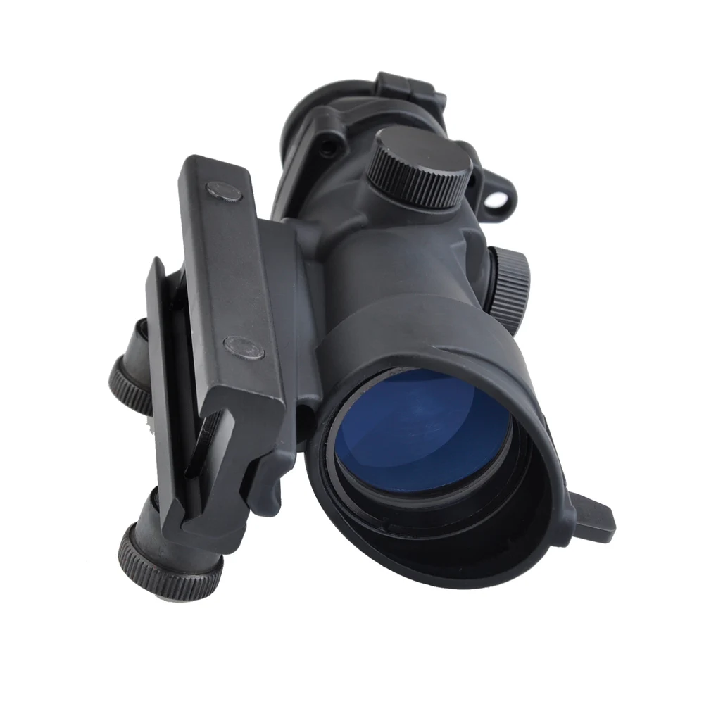 Тактический прицел aim Red Dot Железный Оптический Прицел ACOG 4x32 оптический прицел красный/зеленый сетка с креплением для длинного снайпера
