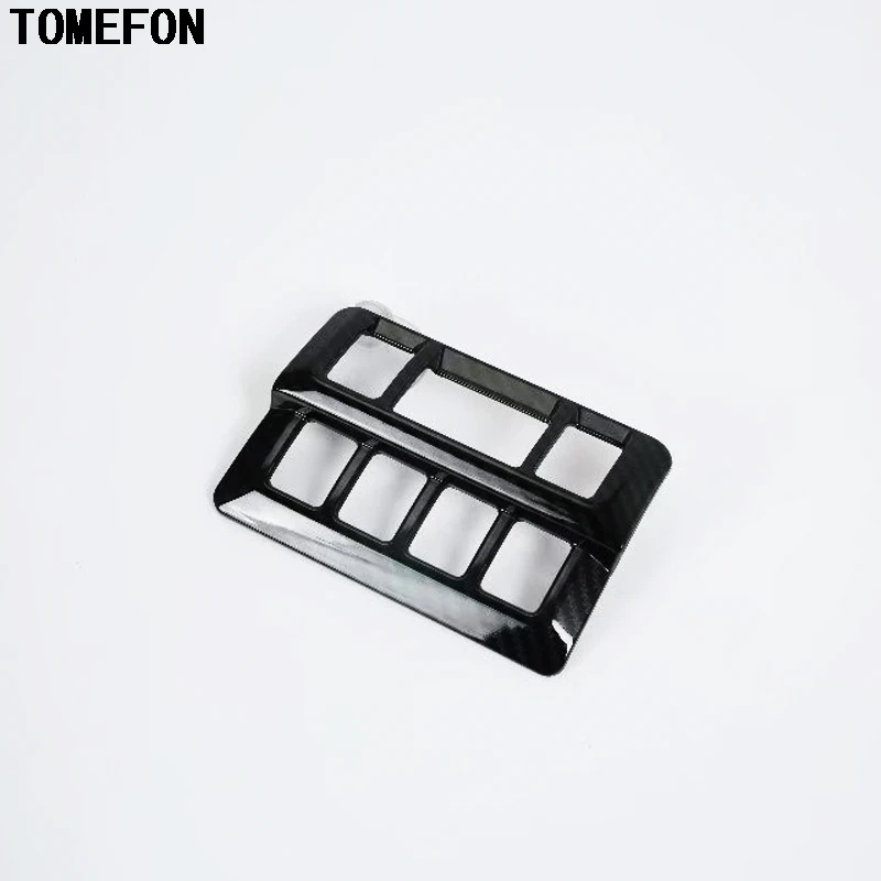 

TOMEFON ABS For Subaru Crosstrek SUV 2017 2018 Headlight Switch Botton Adjustment Cover Frame Auto Interior Accessories Trim