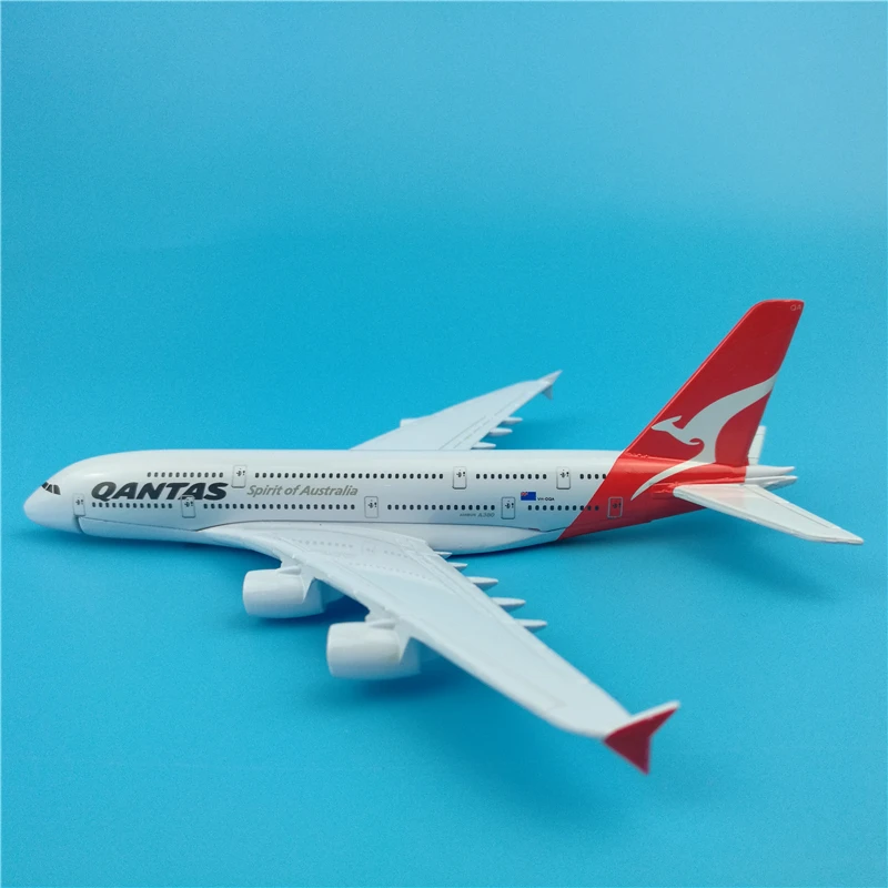 16 см A380 в австралийском стиле с трёхмерными чертёжами QANTAS модель самолета