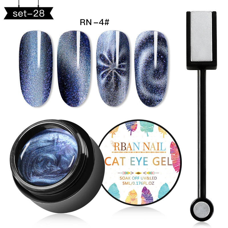 SZH01353 RBAN NAIL 5D кошачий глаз магнит Гель-лак для ногтей Магнитный дизайн ногтей лаковый Хамелеон замачиваемый УФ Гель-лак для ногтей эмаль маникюр - Цвет: SZH01353