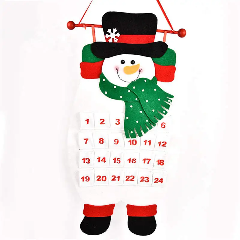 Рождественский календарь Санта Клаус Снеговик Лось животное Рождество Новый год