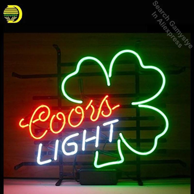 Coors светильник трилистника неоновая вывеска для организаций и магазинов