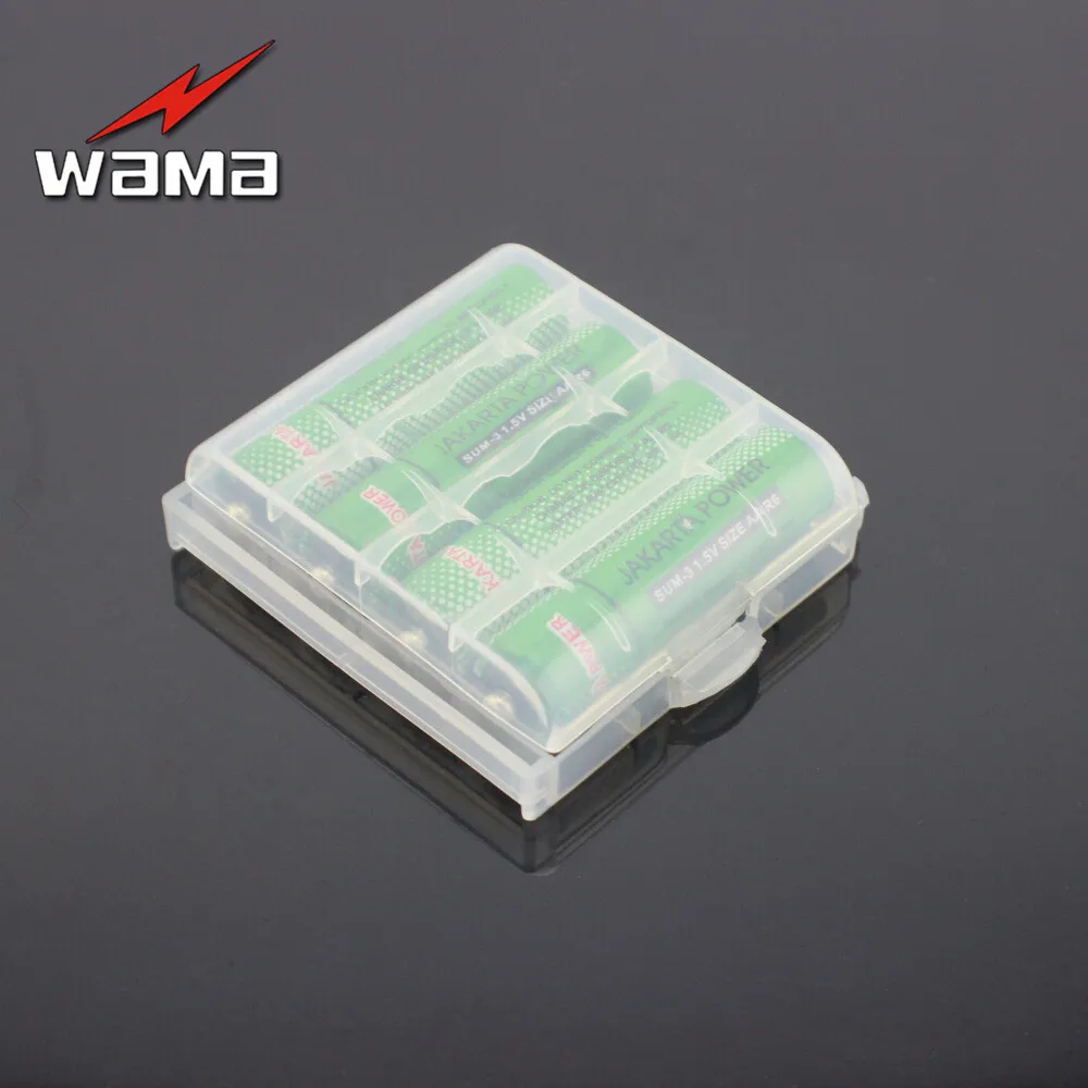 Ящики для хранения батарей Wama AA/AAA/14500 цветных полипропиленовых материалов
