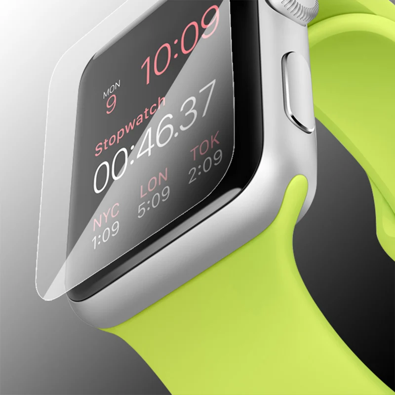 Ультратонкая защитная пленка из закаленного стекла для Apple Watch Series 1 2 3 размера 38