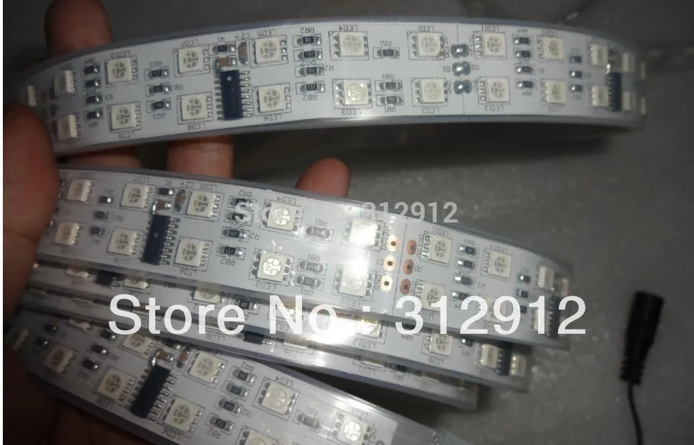 5 м DC12V 120 светодиодов/м и 10 шт. TM1812 ic/meter (40 пикселей) светодиодная цифровая полоса
