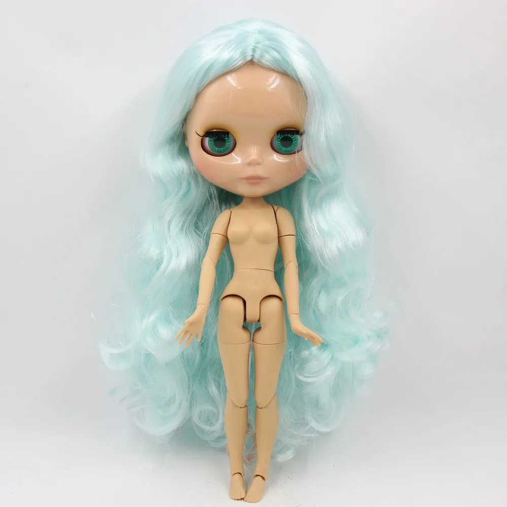 Ледяная фабрика blyth кукла 1/6 bjd загар кожа сустава тела бледно-голубые волосы 30 см BL6909