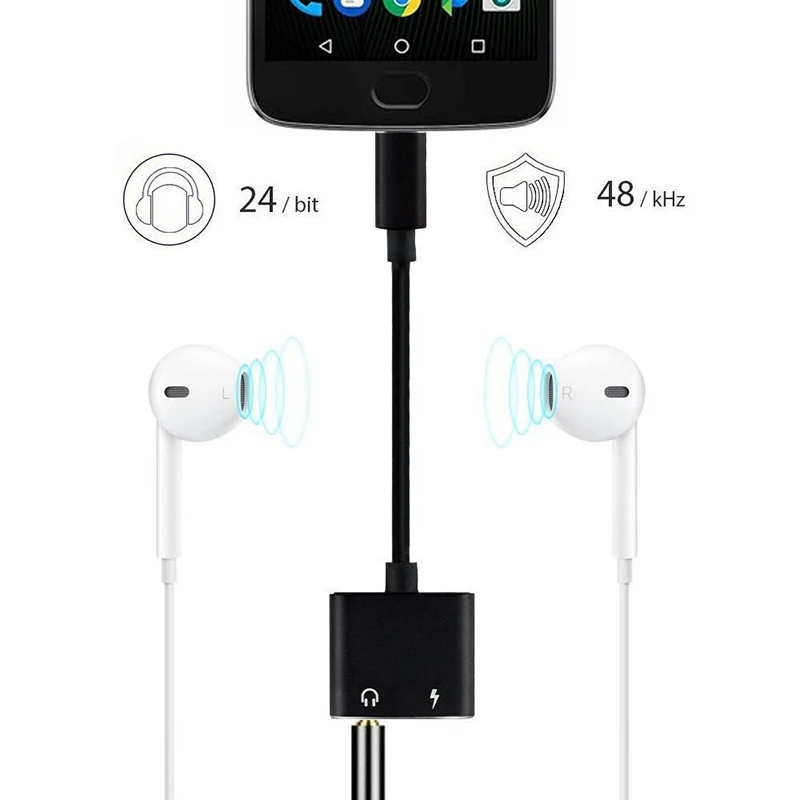 Oleeda 2 в 1 кабель для наушников USB Type C на 3 5 мм типа Aux адаптер зарядки Letv Xiaomi|Зарядные