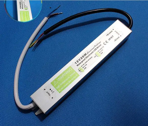 fedex 10pcs ac/dc power supply waterproof Led driver IP67 20W 12V for Outdoor constant current led driver