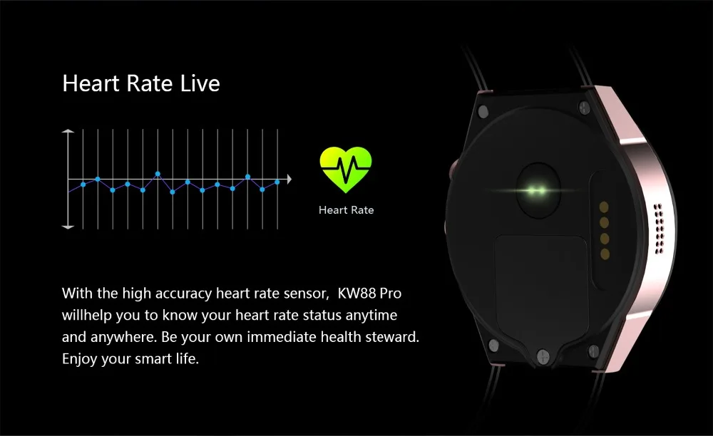 Новейший KW88 PRO Смарт-часы для телефона SIM+ gps+ GPRS+ 3G+ 1 Гб ОЗУ+ 16 Гб ПЗУ для Apple iphone 6 6S 8 plus samsung huawei watch