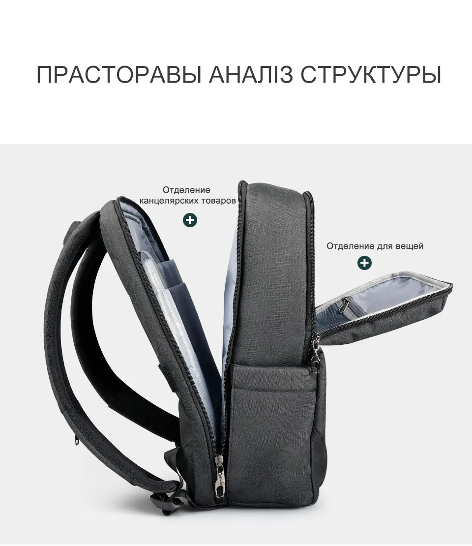 Tigernu Мода 15." Ноутбук Рюкзак USB Зарядка Рюкзак Мужчины Водонепроницаемый Путешествия Анти Вор Мужские Рюкзак Случайные Школьные Сумки