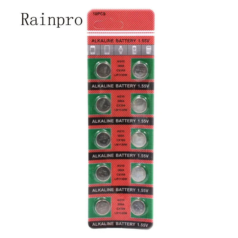 Кнопочные аккумуляторы Rainpro AG10 20 шт.