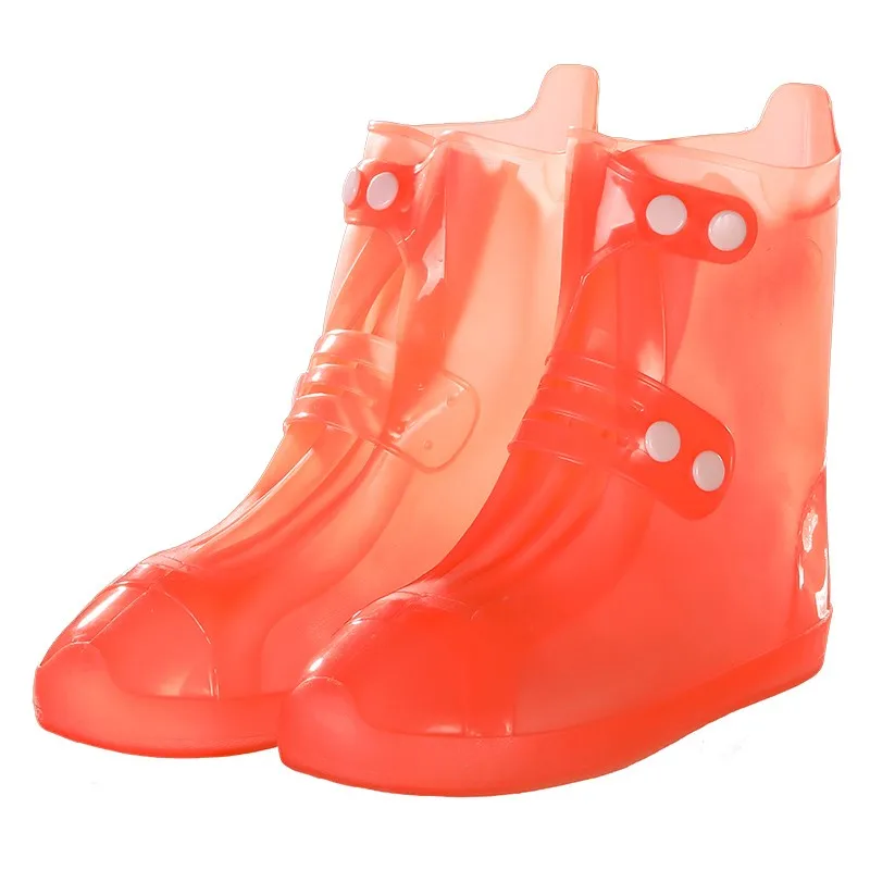 Women and Man PVC Integral Mould Waterproof Reusable Rain Shoes Covers Rain Boot Anti-skid Wear Outdoor Shoes Covers LP262