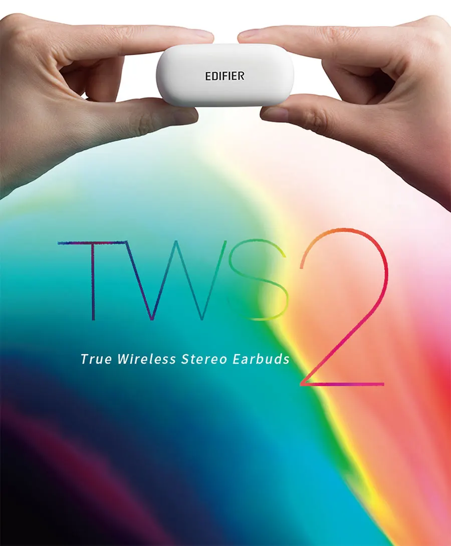 EDIFIER TWS2 настоящая Беспроводная Bluetooth V5.0 стерео технология может использоваться независимо супер мини Мощный звуковой эффект