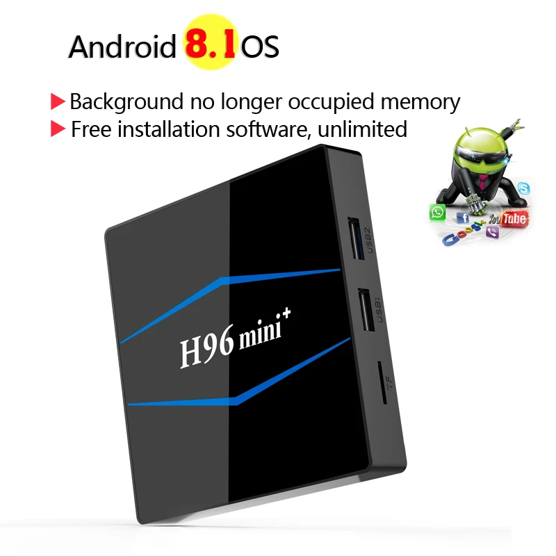 Интеллектуальная ТВ приставка Android 8 1 RK3229 четырехъядерный 2 Гб 16 4g WiFi