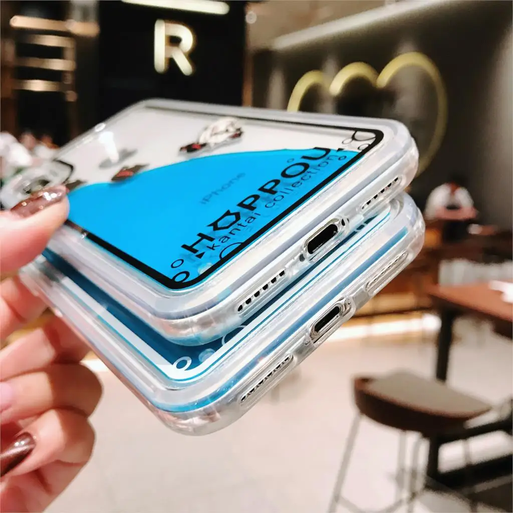 Жидкий зыбучий песок милый мультяшный чехол для телефона iphone 6 S 7 8 Plus X XR XS