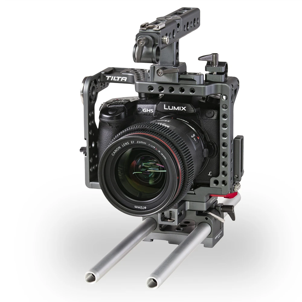 TILTA ES T37 C Rig для Panasonic GH4 GH5 камера с деревянной ручкой FF T03 MB T05 непрерывного