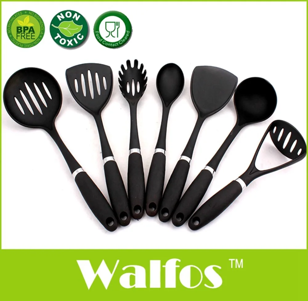 Бренд Walfos 7 шт. новый термостойкий нейлоновый набор кухонной утвари не прилипает