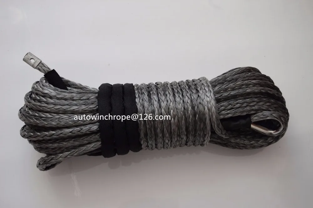 

Grey 11mm*30m Synthetic Rope,7/16" Spectra Winch Cable,Replacement Synthetic Rope for Winch,Kevlar Winch Cable