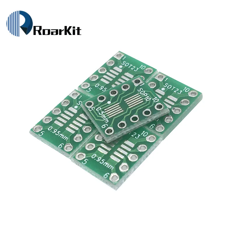 10 шт. SOT23 MSOP10 плата адаптера SMD для DIP10 Pinboard UNAX 0 5 мм/0 95 мм до 2 54 PCB|smd sot23|smd platesmd adapter |