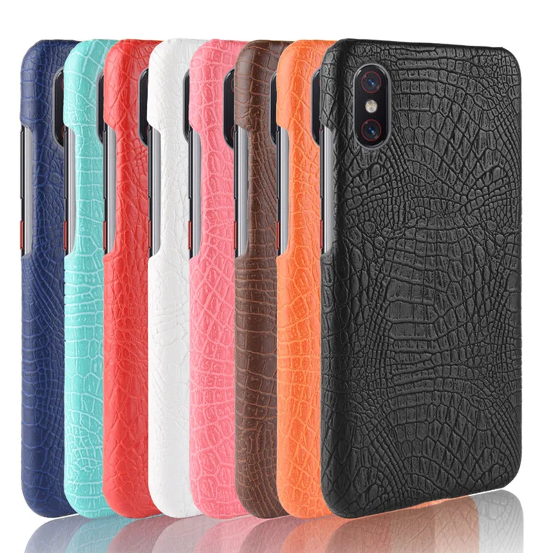 Чехол для Xiaomi Mi 8 Pro 8Pro из искусственной кожи с рисунком крокодила, задняя крышка, ремешок для глобальной версии.
