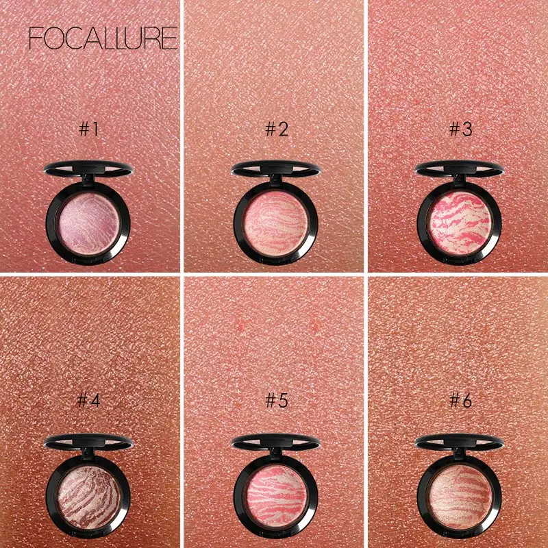 Focallure Запеченные Румяна Макияж для лица мягкая гладкая минеральная косметика
