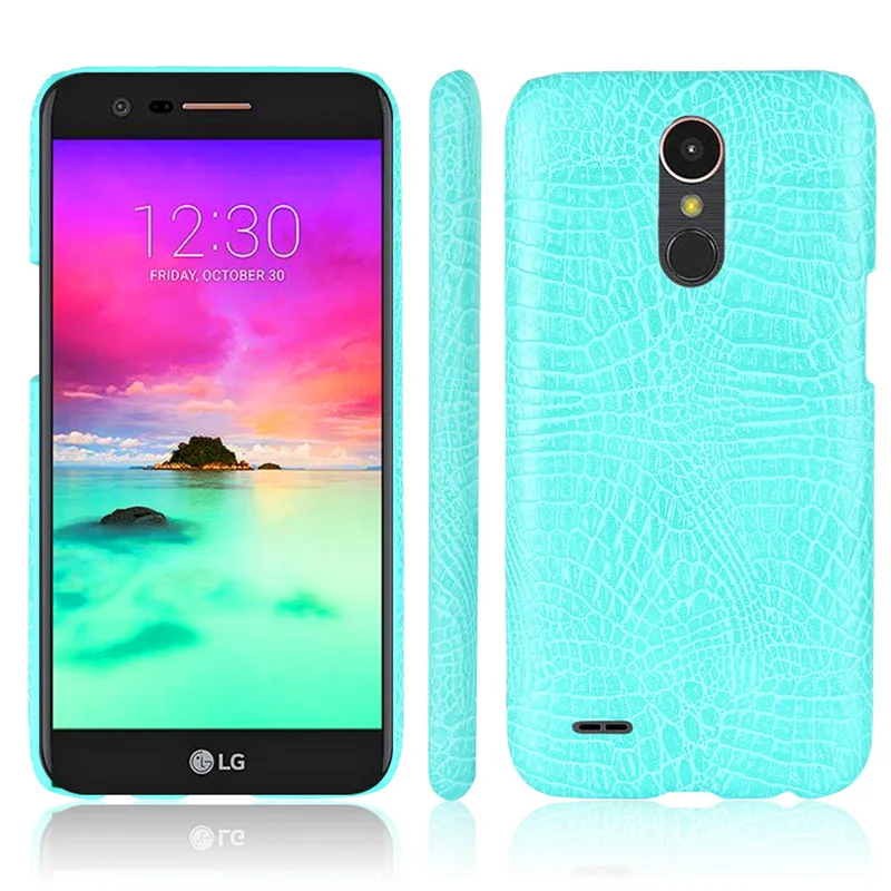 Чехол для LG K10 2017 X400 X 400 чехол из искусственной кожи под крокодила + задняя крышка