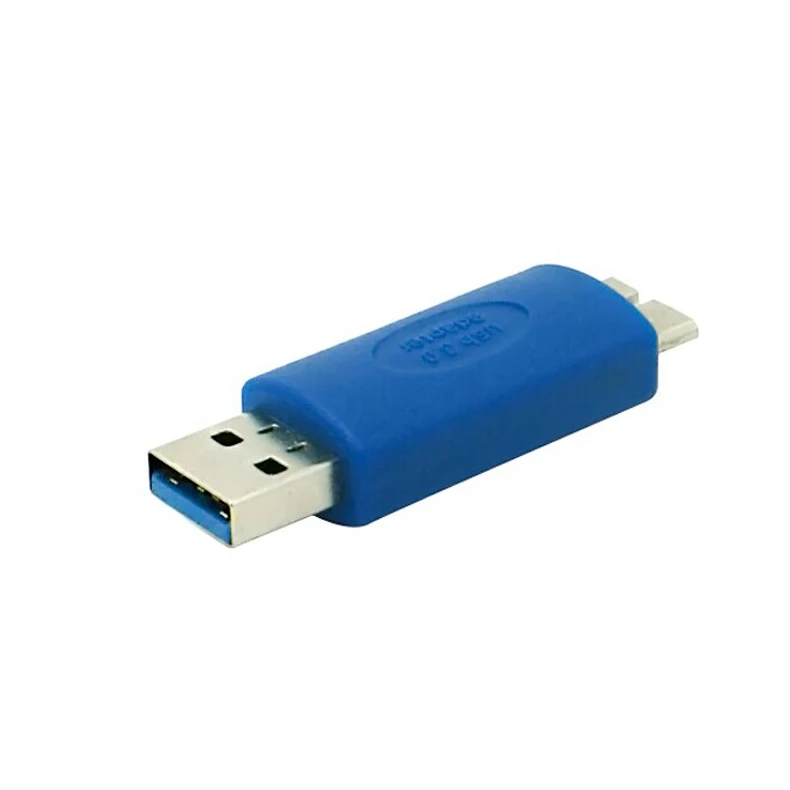 

50pcs---Micro USB 3.0 Type BM to AM Adapter Converter Connector Jack for Portable Hard Drive HDD Enclosure Mobile Phone etc Blue