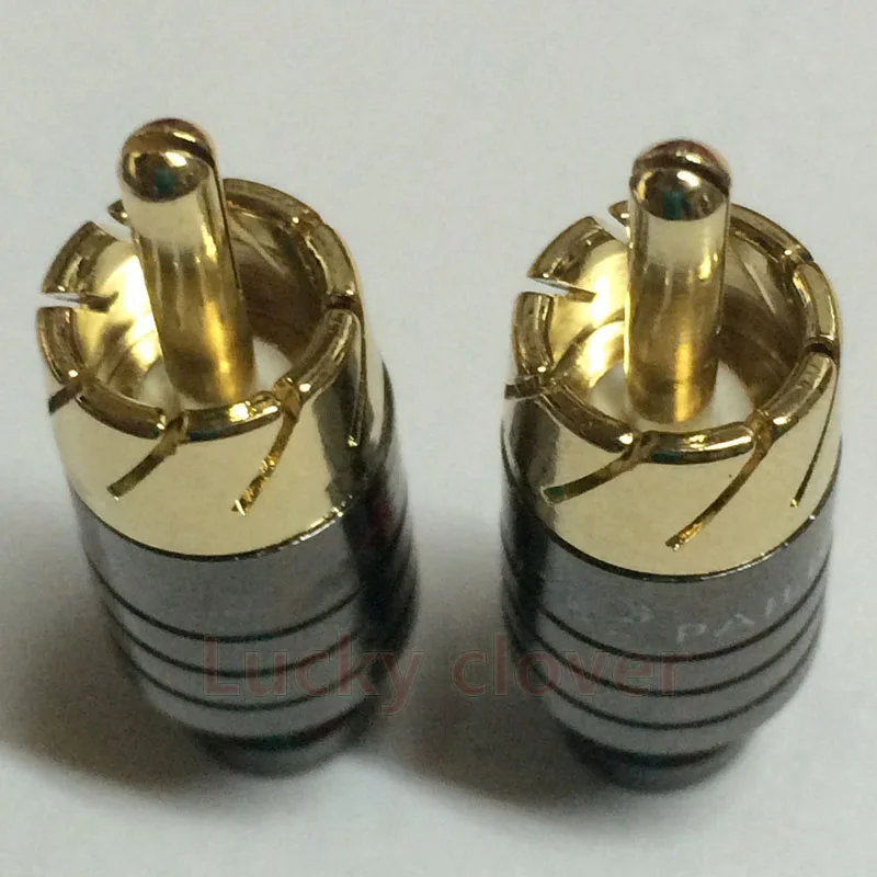 10 шт. медный разъем RCA позолоченный|connectors gold|connector adapterconnector plug |