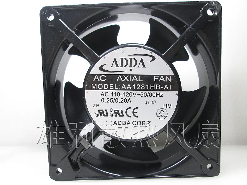 Оригинальный двойной шарикоподшипник охлаждающий вентилятор ADDA AA1281HB-AT 120*120*38 мм