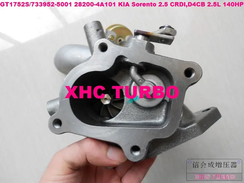 Турбокомпрессор GT1752S 733952 28200 4A101 для KIA Sorento 2 5 CRDI D4CB л л.с. 02 07|turbocharger|turbocharger gt1752s |