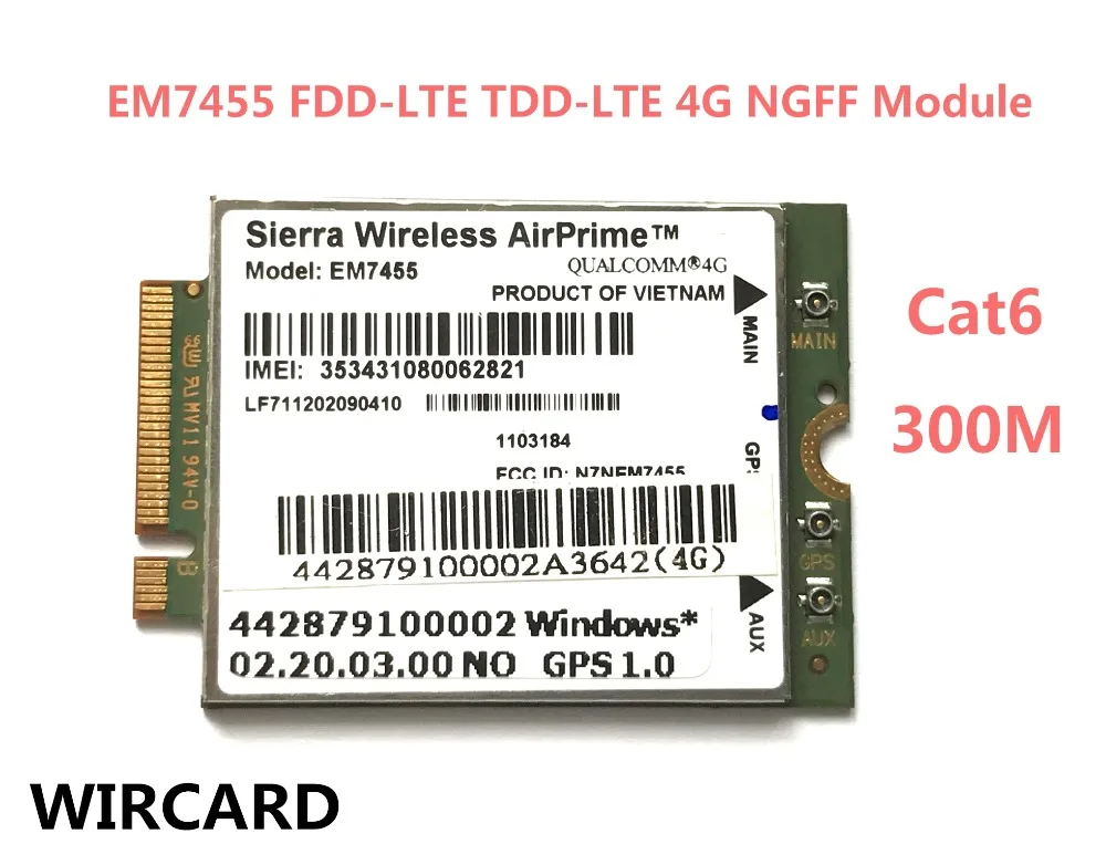 EM7455 FDD/TDD LTE Cat6 4G модуль карта для ноутбука|3G модемы| |