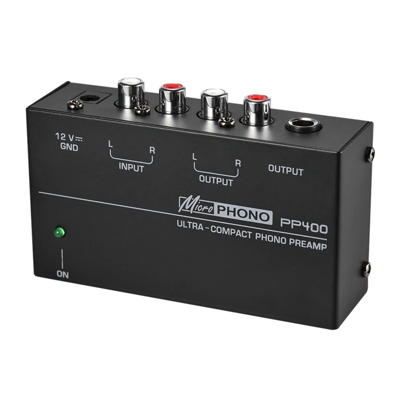 Сверхкомпактный преусилитель Phono с Rca 1/4 дюйма Trs интерфейсы Preamplificador Preamp