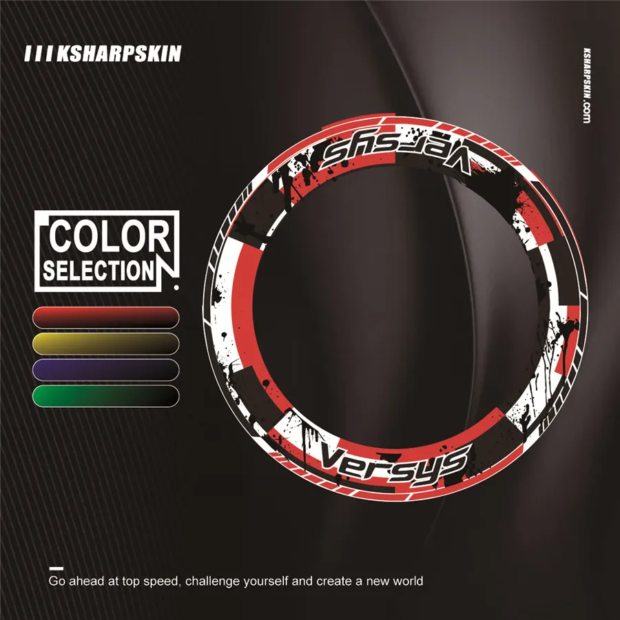 Высококачественная наклейка для мотоцикла водонепроницаемая на кромку