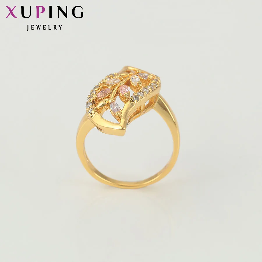 Xuping, модные кольца, очаровательные, позолоченные, ювелирное изделие, подарок для девушек, женщин, продвижение, вечерние, имитация ювелирных изделий, Рождество, S31, 5-10267