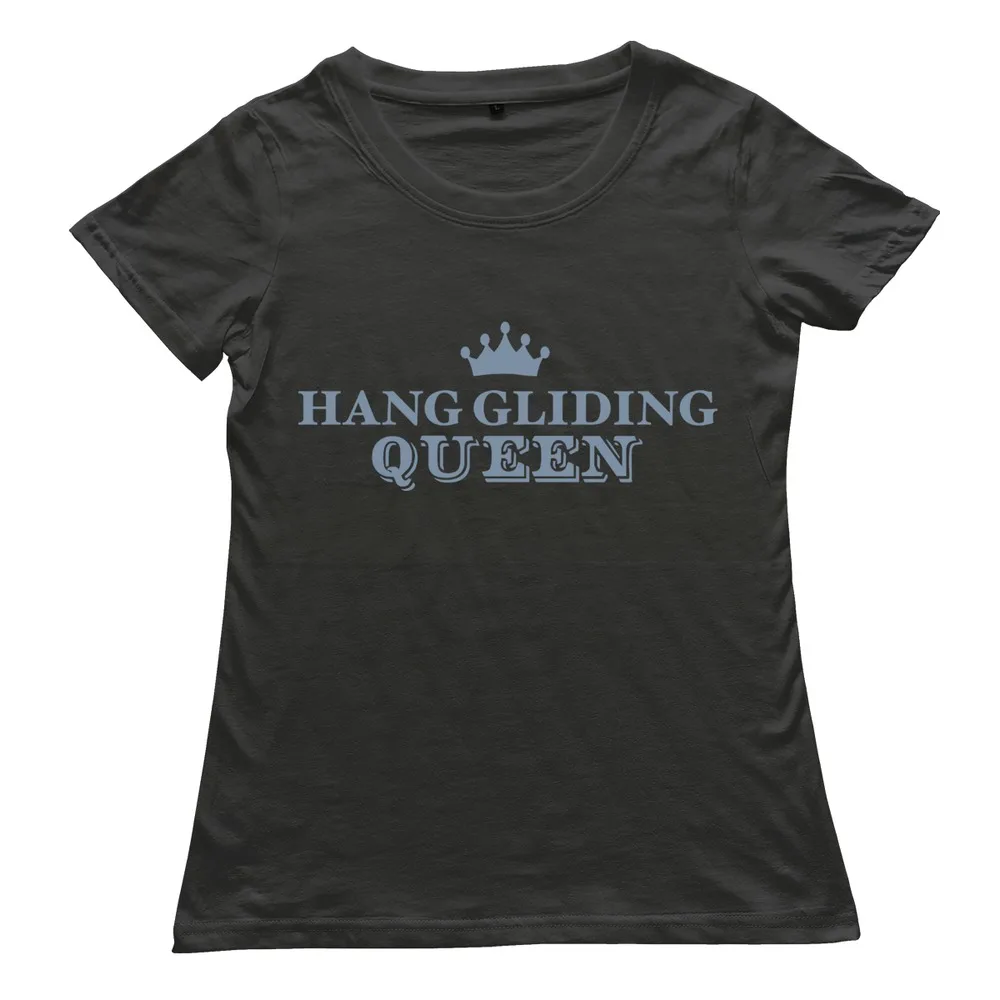 2015 Cotton hang gliding queen T Shirt Funny women's t-shirt Wholesale | Женская одежда