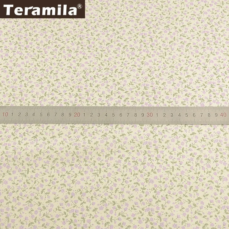 Teramila хлопок Flroal ткань Tecido шитье лоскутное Tela DIY Ручная работа Tissus Au метр платье простыня детская одежда одеяла