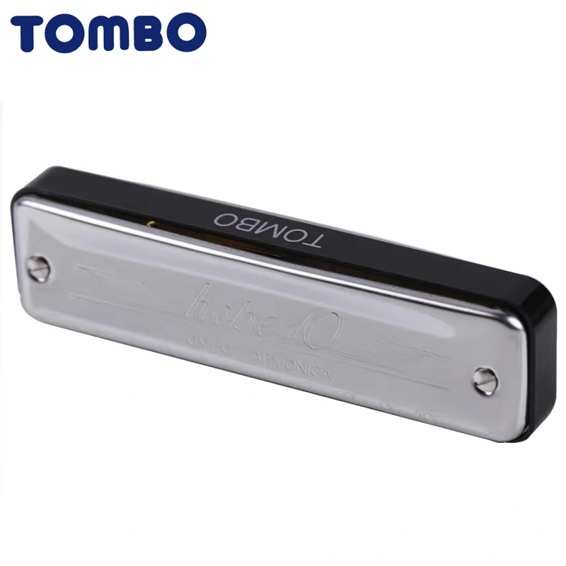 Гармоника TOMBO HOPE10 с 10 отверстиями гармошка Серебристая C/D/E/F/A/G/E диатоническая Поп