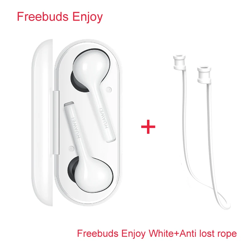 Enjoy White Rope Новые HUAWEI Freebuds Наслаждайтесь беспроводной Bluetooth 4,2 наушники с микрофоном Музыка сенсорный водонепроницаемый Handfree динамическая мода гарнитура - Цвет: Enjoy White Rope