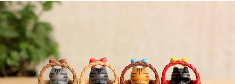 Kawaii милый суши десерт кошка фигурка мини животное домашний декор миниатюрное украшение для сада в виде Феи аксессуары современный бонсай фигурка