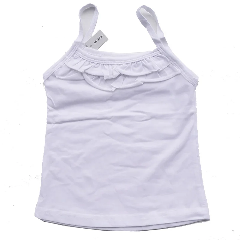 Детские футболки летние детские топы одежда для маленьких девочек жилет на