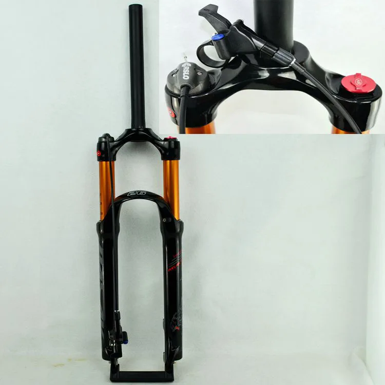 29RL gloss black Велосипедная воздушная вилка 26 27,5 29 ER MTB, подвесная вилка для горного велосипеда, амортизация воздуха, амортизирующая линия, блокировка для более чем SR SUNTOUR EPIXON - Цвет: 29RL gloss black