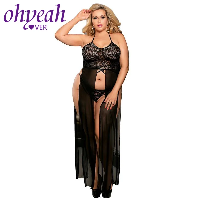 Ohyeahlover кружевное белье для женщин выдалбливают ночное сексуальное платье