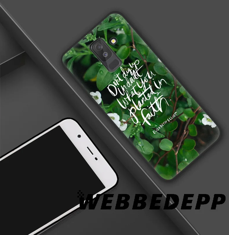 WEBBEDEPP Bible Verse Jesus Мягкий силиконовый чехол для Samsung Galaxy A9 A8 A7 A6 Plus 2018 A5 A3 2017 2016 Note 9 8 |