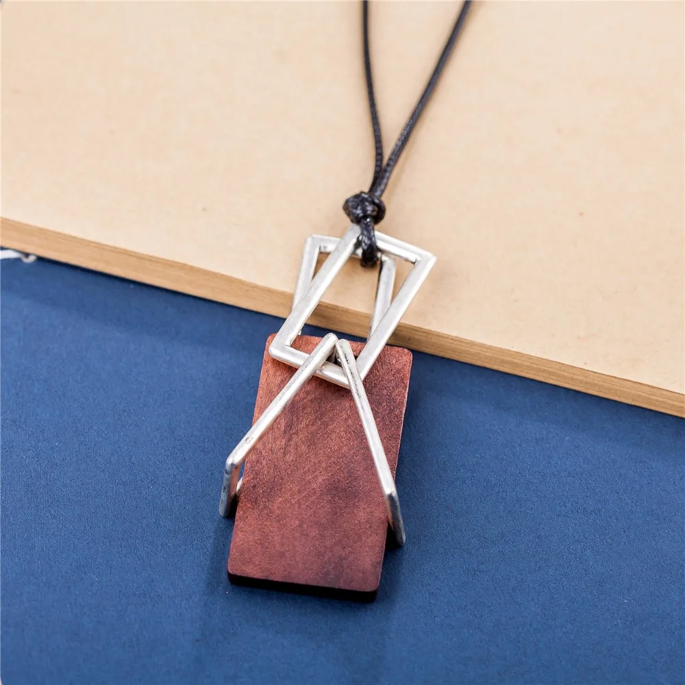 Новинка 2017 года деревянный кулон женские украшения Винтаж основа для кулонов и