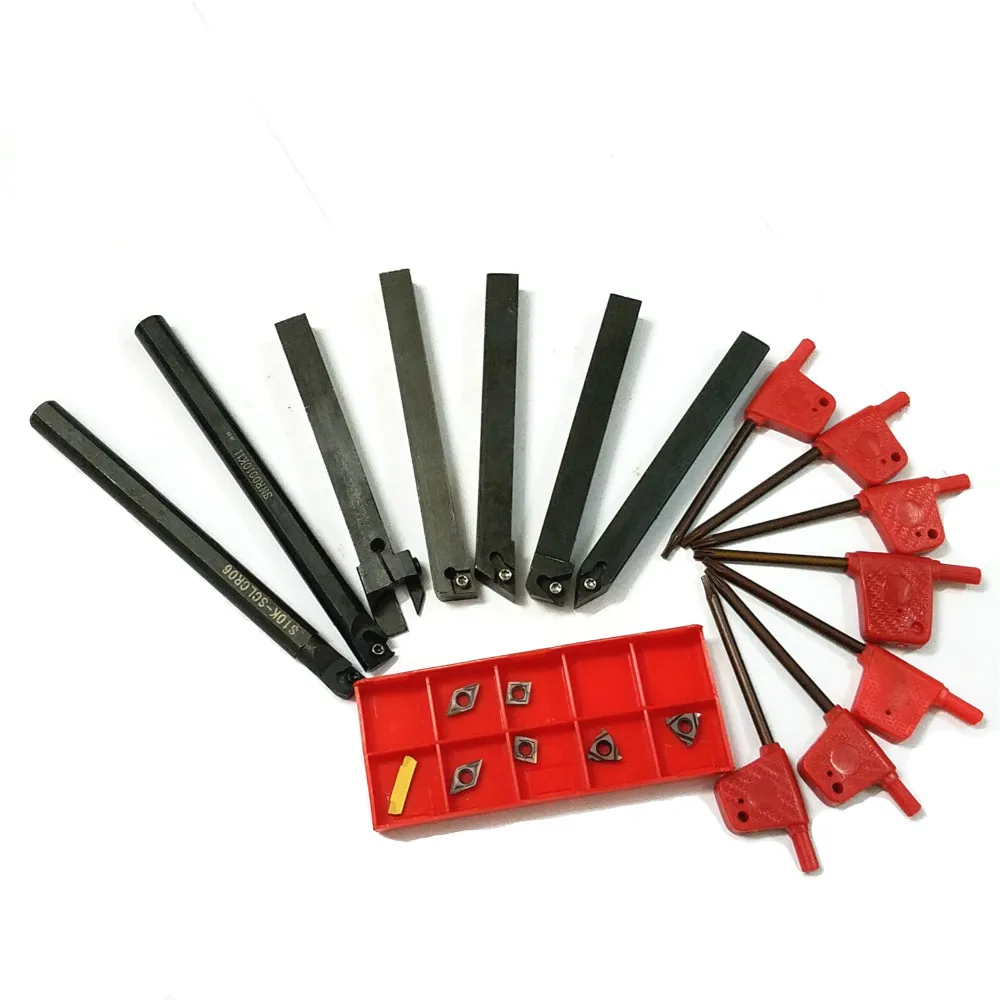 Набор резцов для токарного станка комплект из 21 шт./компл. с хвостовиком 10 мм