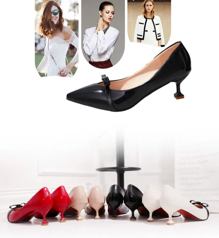 6cm Size 25-61 Pointed Toe Women Banquet Pumps Lady Wedding Party Shoes Leather Casual Canvas Dancing High Heels G115 | Обувь