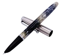 jinhao acrylic resin gradient gray fountain pen stainless steel cap extra fine 0 38mm smooth writing ink pen for office school