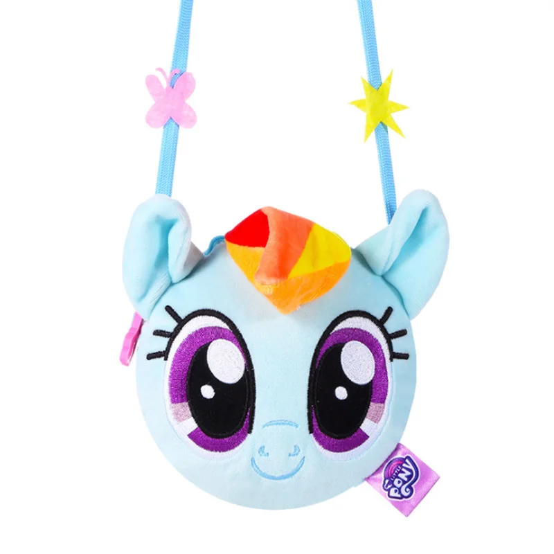 14 см фильм игрушки My Little Pony Дружба это волшебная плюшевая Сумочка для монет сумка на плечо сумка кошелек принцесса один ремень рюкзак - Цвет: blue